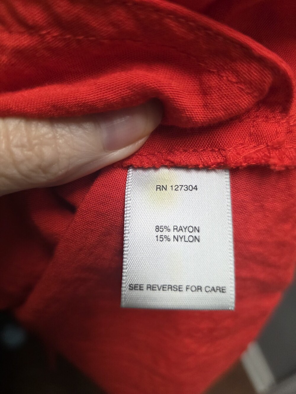 John Mark Red Women's Button-Up Blouse - Picture 8 of 10